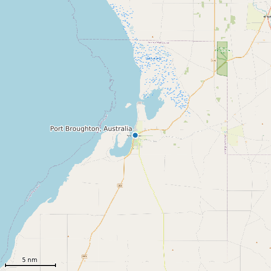 Map of Port Broughton, Australia Tide Prediction Station