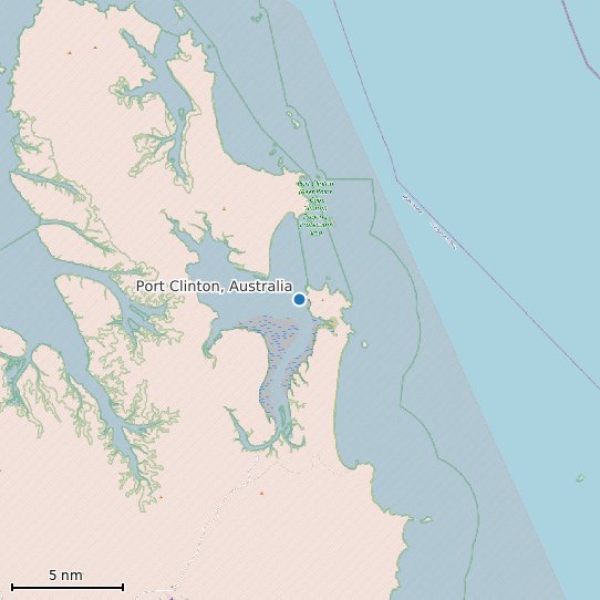 Map of Port Clinton, Australia Tide Prediction Station