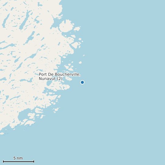 Map of Port De Boucherville, Nunavut (2) Tide Prediction Station