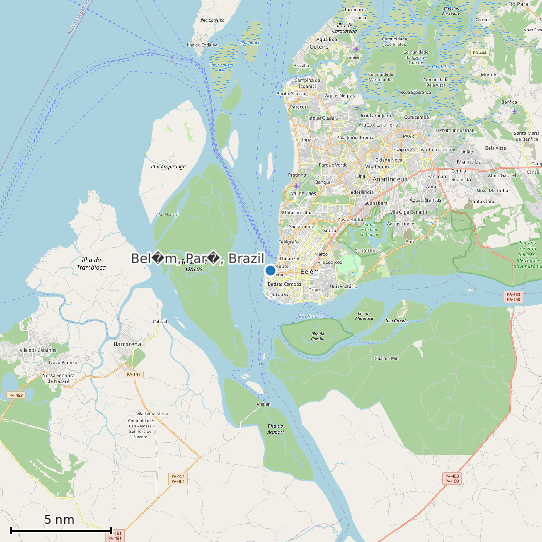 Map of Bel�m, Par�, Brazil Tide Prediction Station