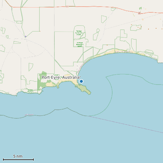 Map of Port Eyre, Australia Tide Prediction Station