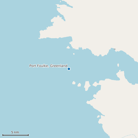 Map of Port Foulke, Greenland Tide Prediction Station
