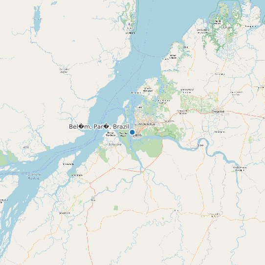 Map of Bel�m, Par�, Brazil Tide Prediction Station