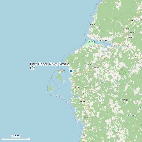 Map of Port Hood, Nova Scotia (2) Tide Prediction Station