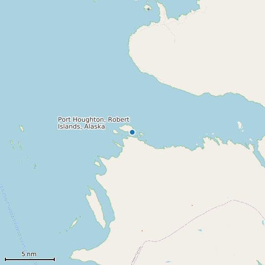Map of Port Houghton, Robert Islands, Alaska Tide Prediction Station
