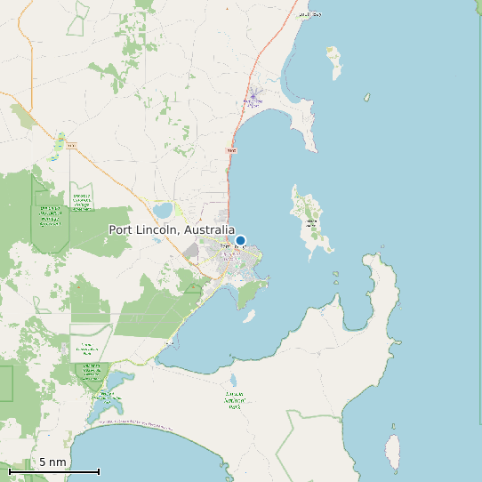 Map of Port Lincoln, Australia Tide Prediction Station