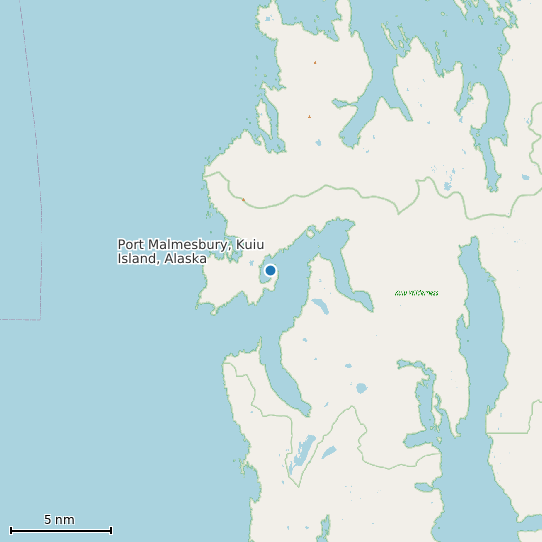 Map of Port Malmesbury, Kuiu Island, Alaska Tide Prediction Station