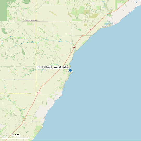 Map of Port Neill, Australia Tide Prediction Station
