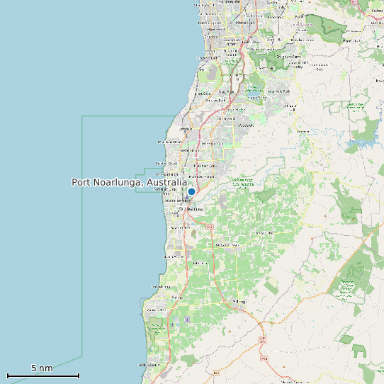 Map of Port Noarlunga, Australia Tide Prediction Station