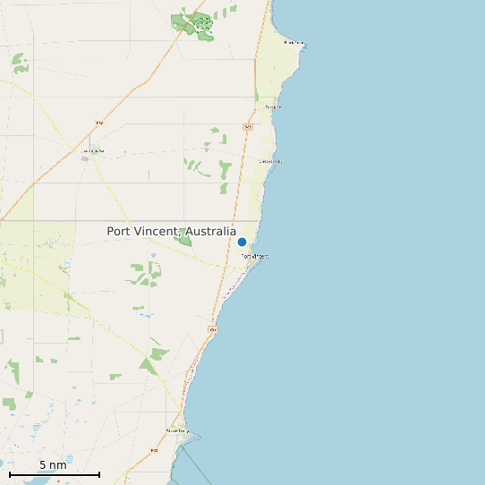 Map of Port Vincent, Australia Tide Prediction Station