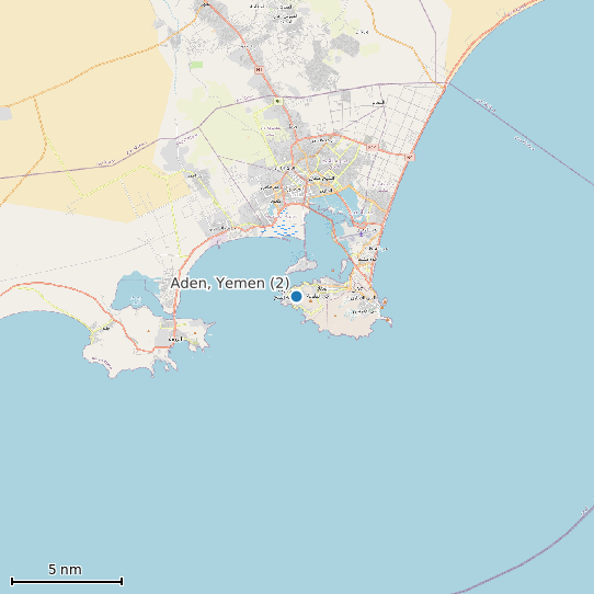 Map of Aden, Yemen (2) Tide Prediction Station