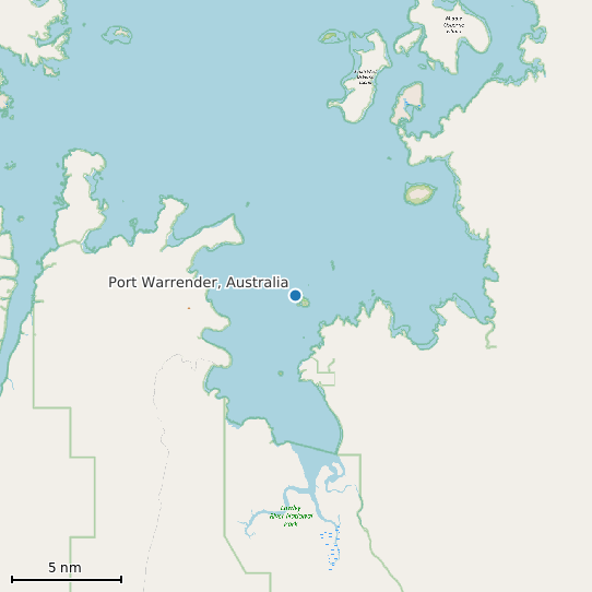 Map of Port Warrender, Australia Tide Prediction Station