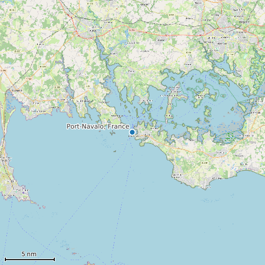 Map of Port-Navalo, France Tide Prediction Station
