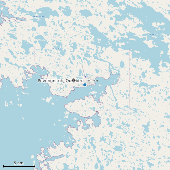 Map of Povungnituk, Qu�bec Tide Prediction Station