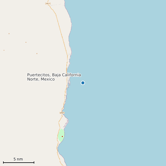 Map of Puertecitos, Baja California Norte, Mexico Tide Prediction Station