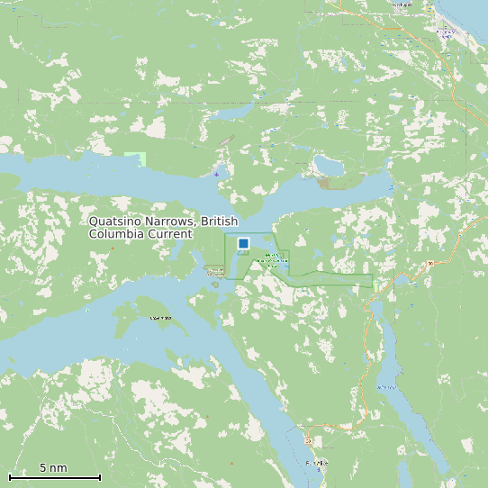 Map of Quatsino Narrows, British Columbia Current Prediction Station