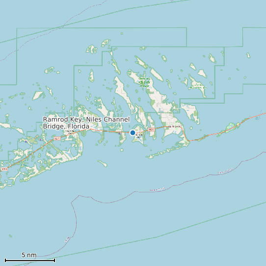 Map of Ramrod Key, Niles Channel Bridge, Florida Tide Prediction Station