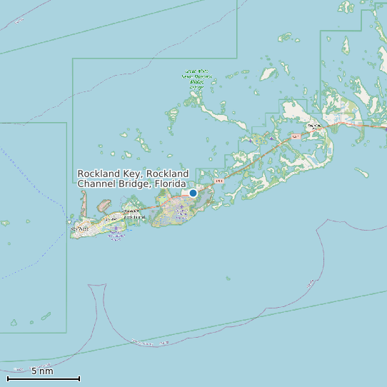 Map of Rockland Key, Rockland Channel Bridge, Florida Tide Prediction Station
