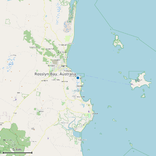 Map of Rosslyn Bay, Australia Tide Prediction Station