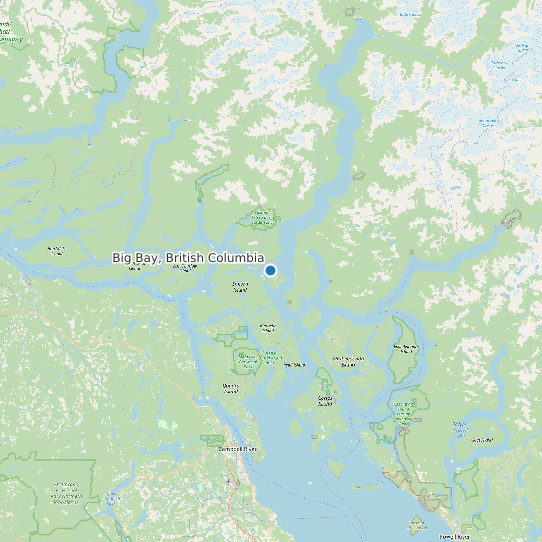 Big Bay, British Columbia map