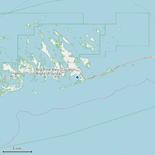 Map of Big Pine Key, Coupon Bight, Florida Tide Prediction Station