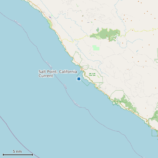 Map of Salt Point, California Current Prediction Station