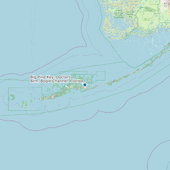 Big Pine Key, Doctors Arm, Bogie Channel, Florida map