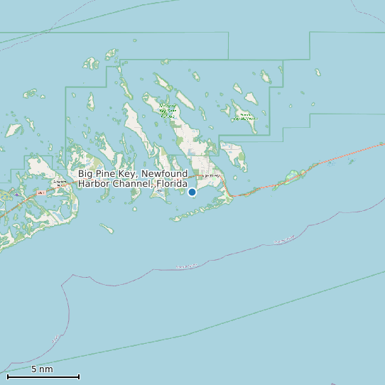 Map of Big Pine Key, Newfound Harbor Channel, Florida Tide Prediction Station