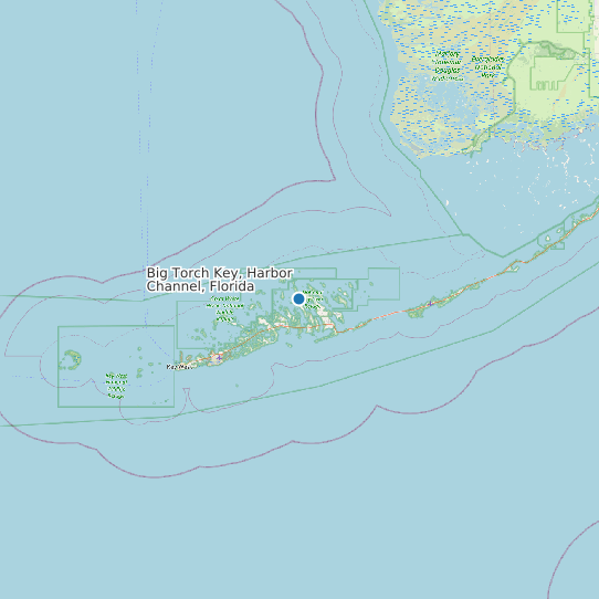 Map of Big Torch Key, Harbor Channel, Florida Tide Prediction Station