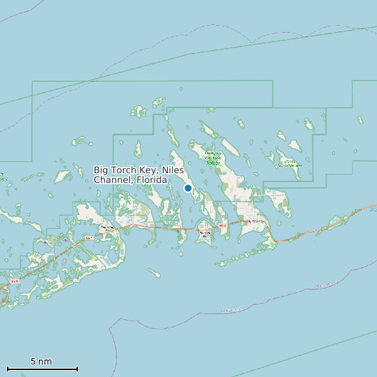 Map of Big Torch Key, Niles Channel, Florida Tide Prediction Station