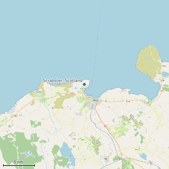 Map of Scrabster, Scotland Tide Prediction Station