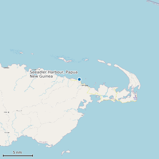 Map of Seeadler Harbour, Papua New Guinea Tide Prediction Station