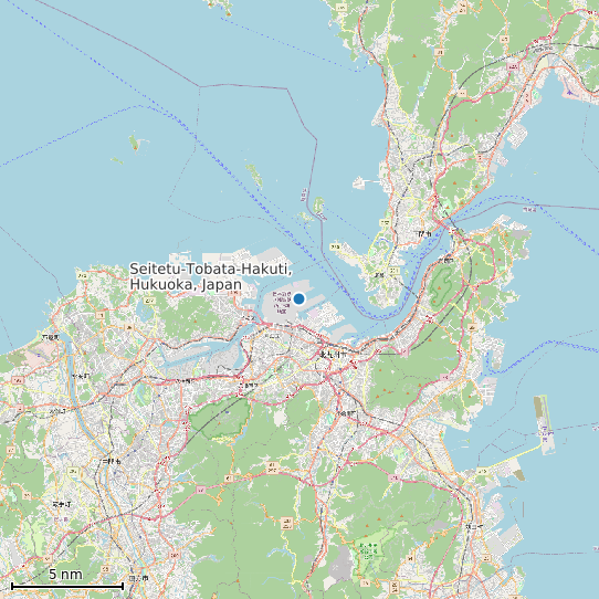 Map of Seitetu-Tobata-Hakuti, Hukuoka, Japan Tide Prediction Station