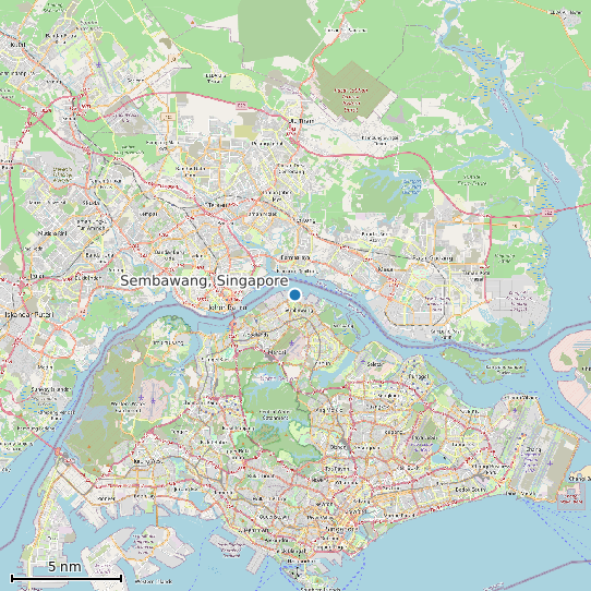 Map of Sembawang, Singapore Tide Prediction Station