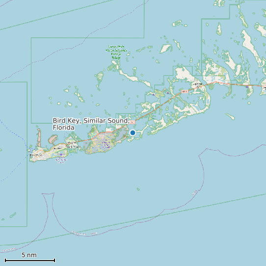 Map of Bird Key, Similar Sound, Florida Tide Prediction Station
