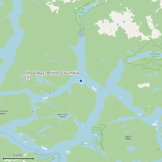 Map of Shoal Bay, British Columbia (2) Tide Prediction Station