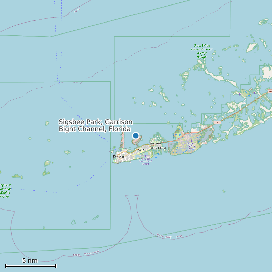 Map of Sigsbee Park, Garrison Bight Channel, Florida Tide Prediction Station