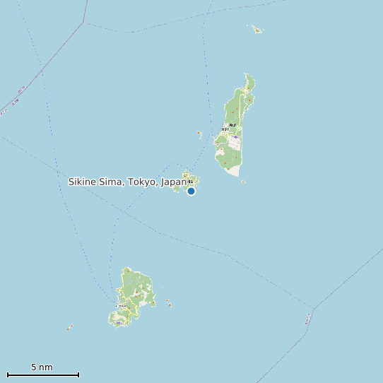 Map of Sikine Sima, Tokyo, Japan Tide Prediction Station