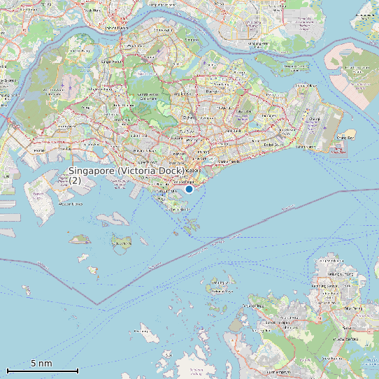 Map of Singapore (Victoria Dock) (2) Tide Prediction Station