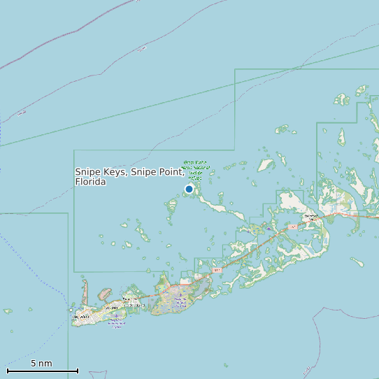 Map of Snipe Keys, Snipe Point, Florida Tide Prediction Station