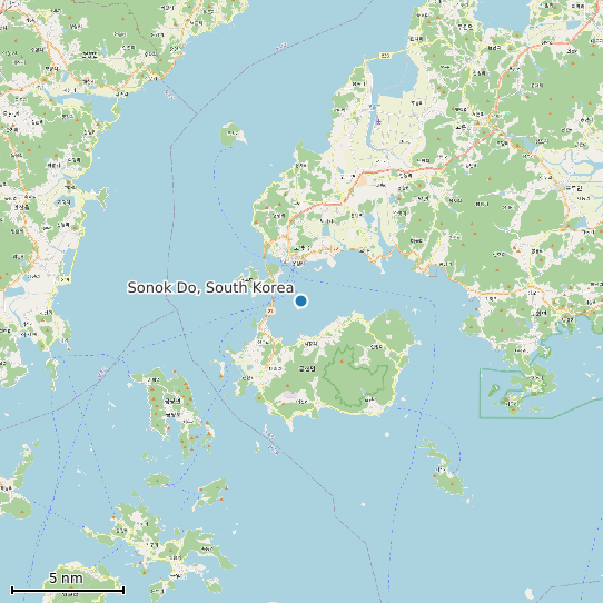 Map of Sonok Do, South Korea Tide Prediction Station