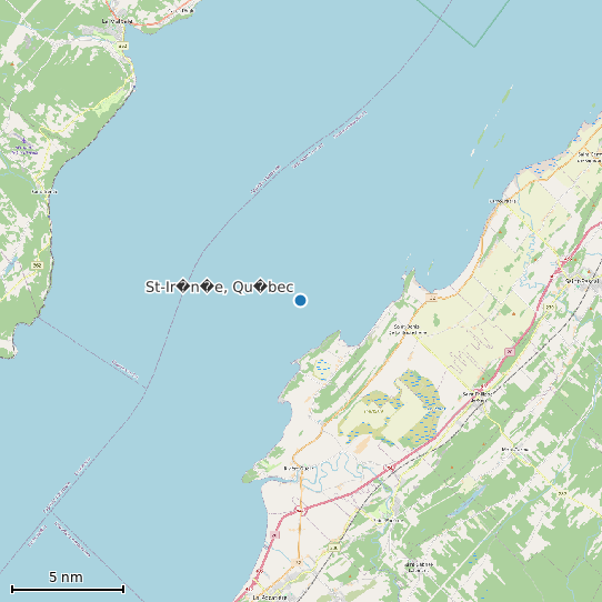Map of St-Ir�n�e, Qu�bec Tide Prediction Station