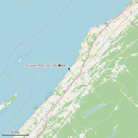 Map of St-Jean-Port-Joli, Qu�bec Tide Prediction Station